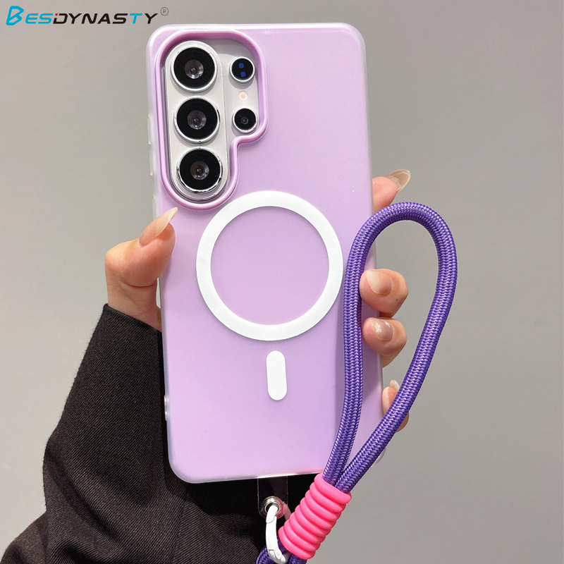 Samsung Galaxy S25 - Casing Matte dengan Tali Lanyard Magsafe
