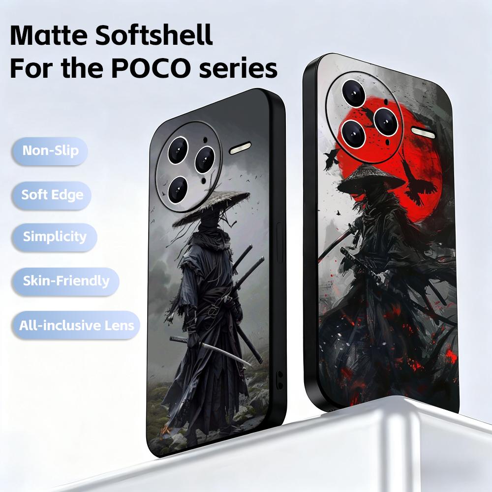 Xiaomi Poco X6 - Casing Ponsel Jepang Keren Hantu Samurai