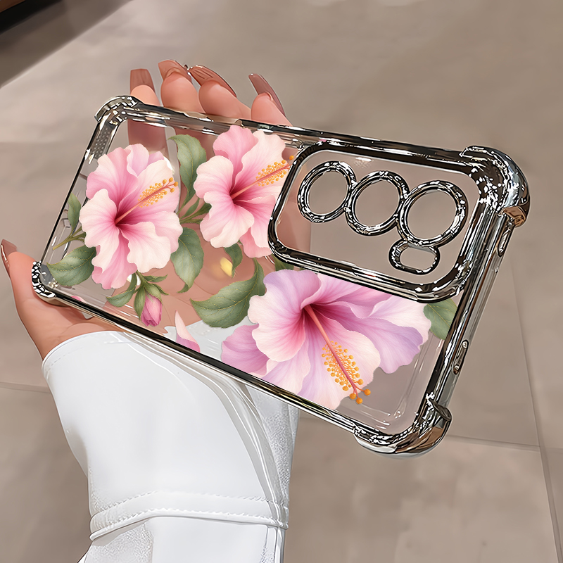 Casing dengan Motif Bunga Hibi - Oppo Reno 12 ulasan dan harga