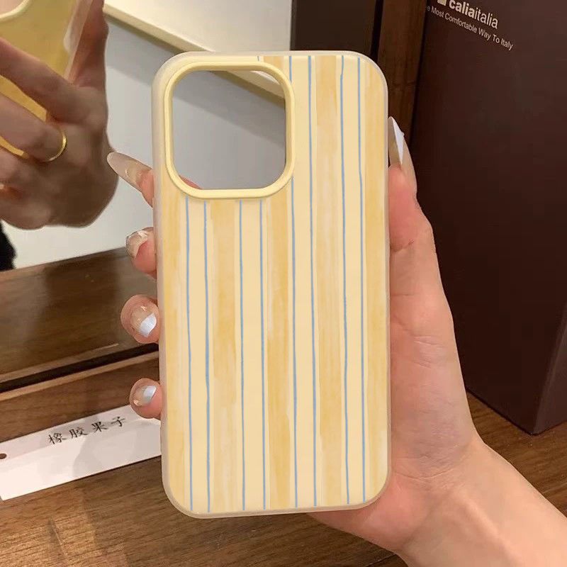 Casing Ponsel Bergaris Kuning  - Samsung Galaxy S25 ulasan dan harga