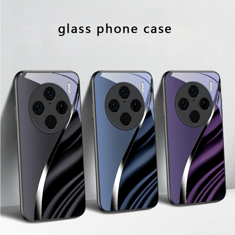 Casing Ponsel Kaca Hitam Lipat - Vivo V40 ulasan dan harga