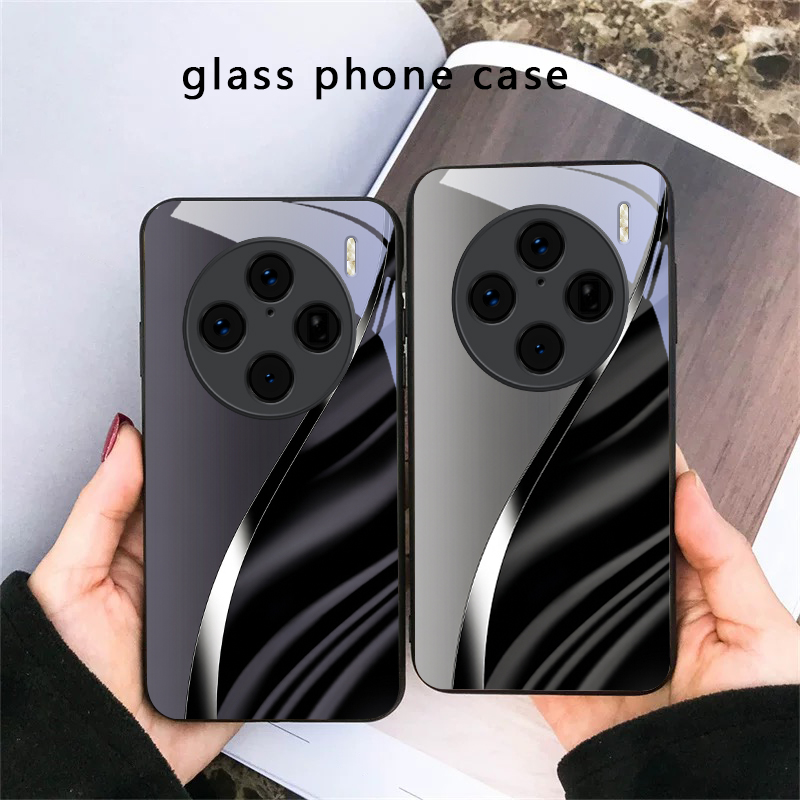 Casing Ponsel Kaca Hitam Lipat - Vivo V40 ulasan dan harga