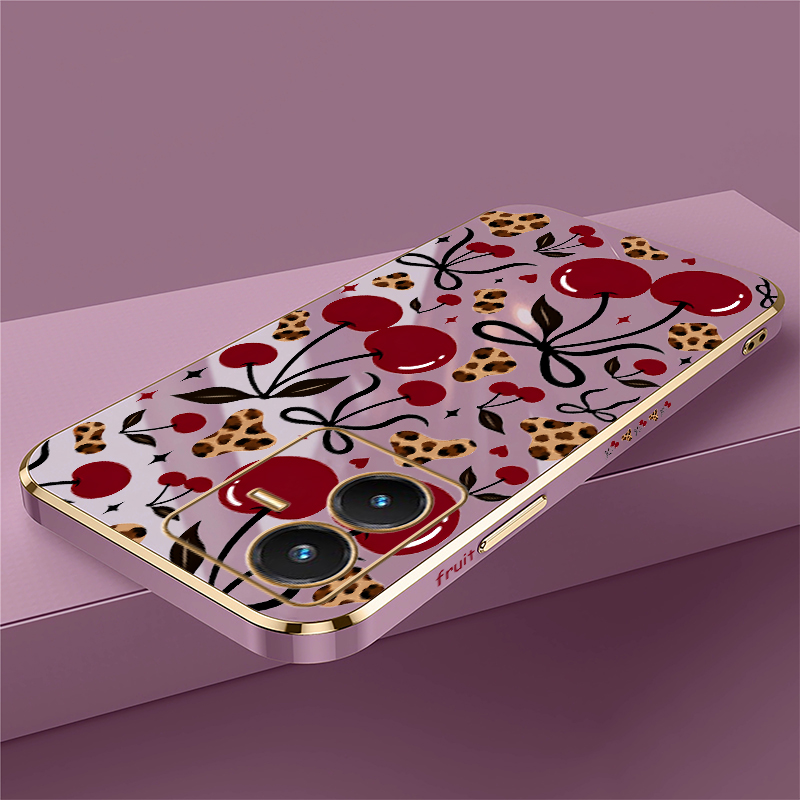 Casing Print Cherry Untuk Vivo - Vivo V40 ulasan dan harga