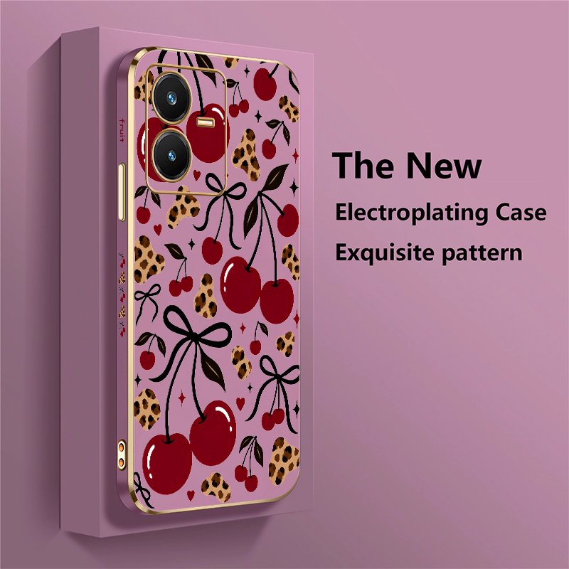 Casing Print Cherry Untuk Vivo - Vivo V40 ulasan dan harga