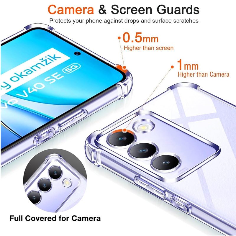 Casing TPU Tahan Benturan Empa - Vivo V40 ulasan dan harga