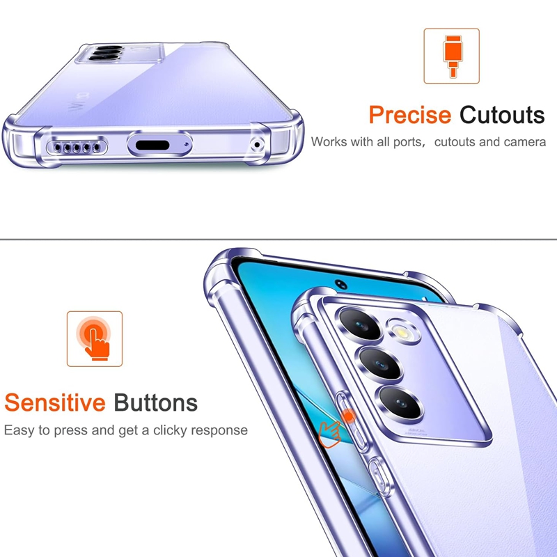 Casing TPU Tahan Benturan Empa - Vivo V40 ulasan dan harga